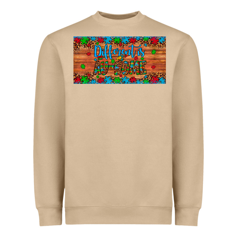 Different Is Au Some Autism Awareness License Plate Heavyweight Sweatshirt by Artiststas | Teevron