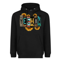 Black yeehaw license plate letters Heavyweight Hoodie - Jasminsmagicworld