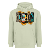 Matcha yeehaw license plate letters Heavyweight Hoodie - Jasminsmagicworld