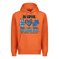 Carrot in april we wear blue Premium Hoodie - JahusDesignShop