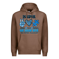 Chestnut in april we wear blue Premium Hoodie - JahusDesignShop