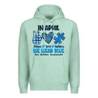 Seafoam in april we wear blue Premium Hoodie - JahusDesignShop