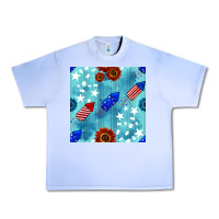 Grape Ice patriotic fireworks and sunflower Urban Heavy Tee - BundleAndBundleShop