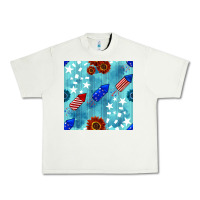 Pistachio patriotic fireworks and sunflower Urban Heavy Tee - BundleAndBundleShop