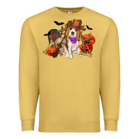 Antique Gold Halloween beagle dog Premium Sweatshirt - RanaPortraitStore