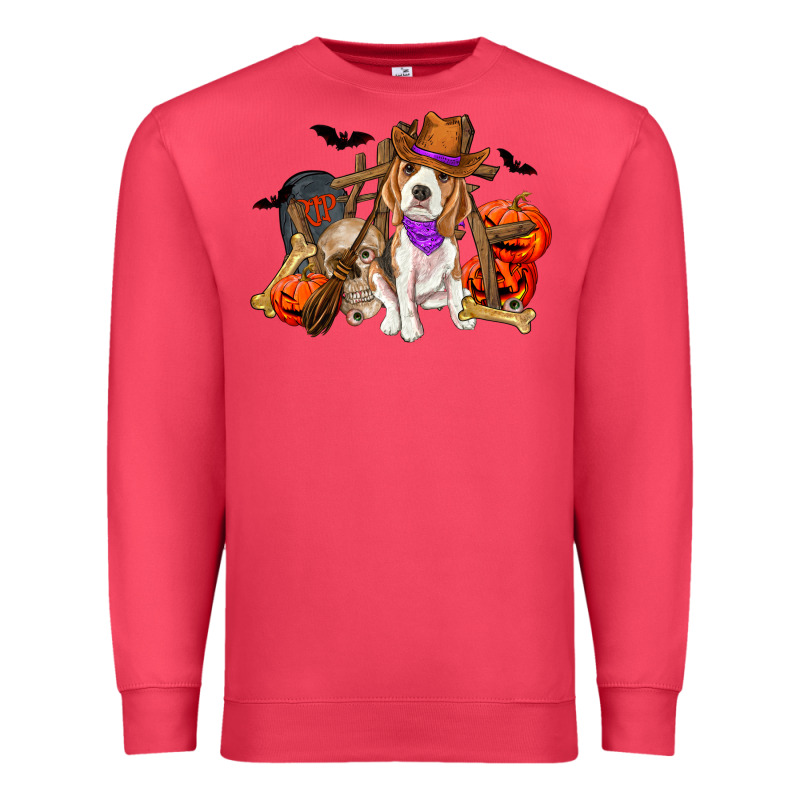 Halloween Beagle Dog Premium Sweatshirt by RanaPortraitStore | Teevron