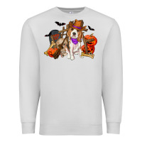 Dove Grey Halloween beagle dog Premium Sweatshirt - RanaPortraitStore