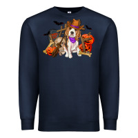 Navy Halloween beagle dog Premium Sweatshirt - RanaPortraitStore
