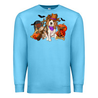 Ocean Blue Halloween beagle dog Premium Sweatshirt - RanaPortraitStore