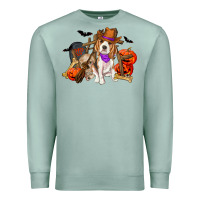 Seafoam Halloween beagle dog Premium Sweatshirt - RanaPortraitStore