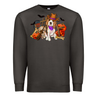 Smoke Halloween beagle dog Premium Sweatshirt - RanaPortraitStore