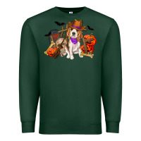Sports Green Halloween beagle dog Premium Sweatshirt - RanaPortraitStore