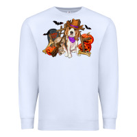 White Halloween beagle dog Premium Sweatshirt - RanaPortraitStore