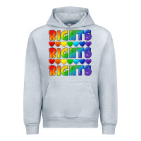 Heather Grey Rights rights rights pride Urban Hoodie - CowGirlArtShop