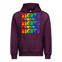 Mauve Wine Rights rights rights pride Urban Hoodie - CowGirlArtShop