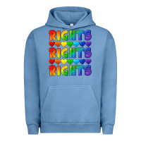 Pigment Pebble Blue Rights rights rights pride Urban Hoodie - CowGirlArtShop