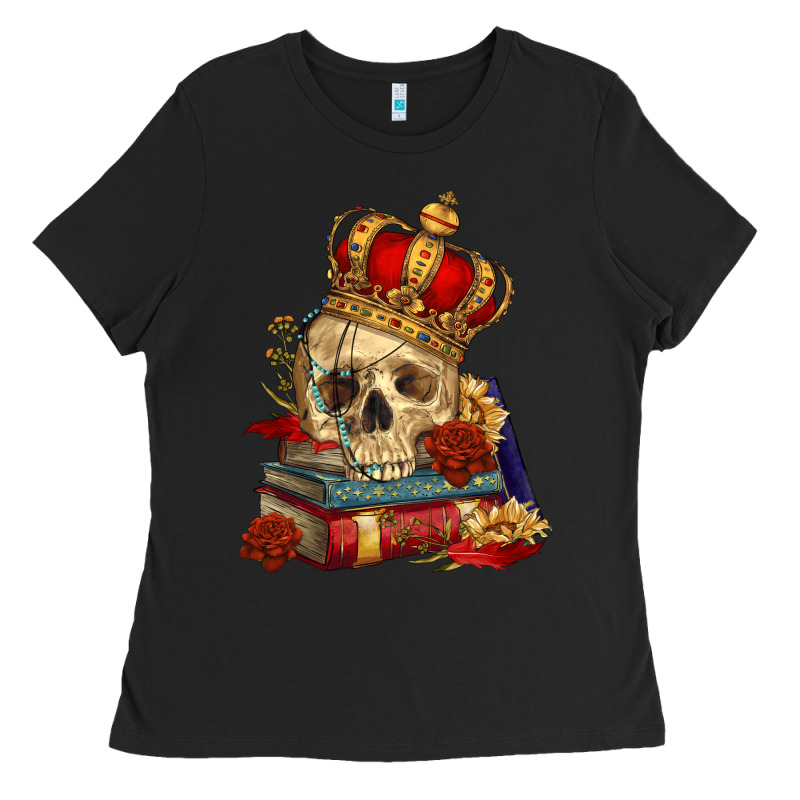 Skull With Crown Ladies Tee by RanaPortraitStore | Teevron
