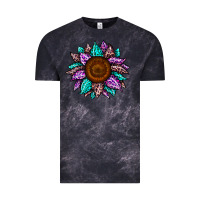 Cloud Black sunflower leopard color Vintage Tee - JahusDesignShop