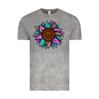 Cloud Rock sunflower leopard color Vintage Tee - JahusDesignShop