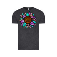 Vintage Black sunflower leopard color Vintage Tee - JahusDesignShop
