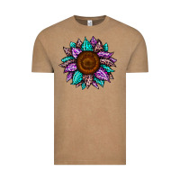 Vintage Coffee sunflower leopard color Vintage Tee - JahusDesignShop
