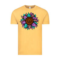 Vintage Mustard sunflower leopard color Vintage Tee - JahusDesignShop