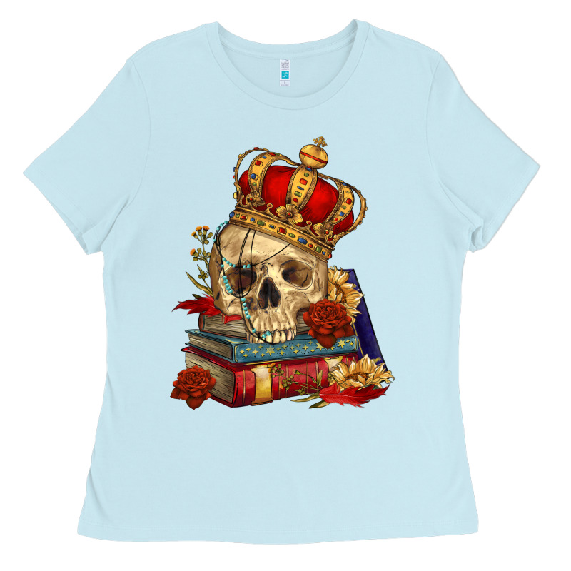 Skull With Crown Ladies Tee by RanaPortraitStore | Teevron