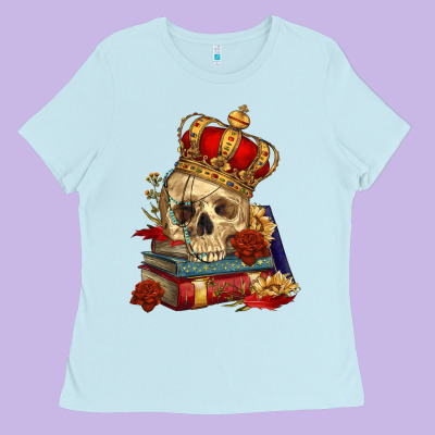 Ladies Tee Skull With Crown