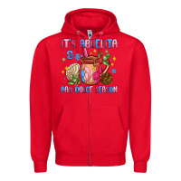 Red its abuelita and pan dulce season Zipper Hoodie - MaliasSmallBusiness