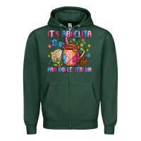 Sports Green its abuelita and pan dulce season Zipper Hoodie - MaliasSmallBusiness