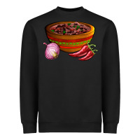Black chilli con carne Heavyweight Sweatshirt - AdoDesignShop