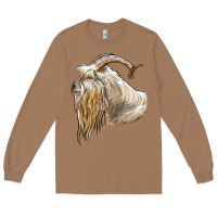 Toasted Coconut kiko goat face Long Sleeve Tee - LillyAllenDesigns