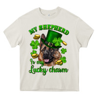 Cream st.patrick's day my shepherd is my lucky charm Heavy Core Tee - RanaPortraitStore