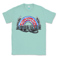Seafoam American rainbow Classic Tee - NancyCooperArtShop