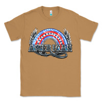 Toasted Coconut American rainbow Classic Tee - NancyCooperArtShop