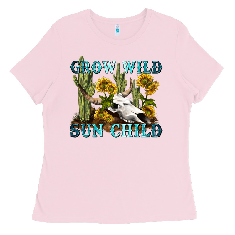 Grow Wild Sun Child Tbw Ladies Tee by texasbilliewilder | Teevron
