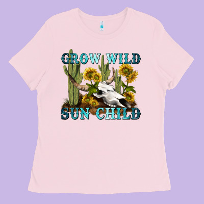 Ladies Tee grow wild sun child tbw