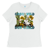 White grow wild sun child tbw Ladies Tee - texasbilliewilder