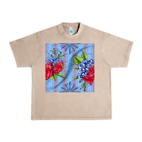 French Oak patriotic rose Urban Heavy Tee - BundleAndBundleShop