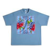 Pebble Blue patriotic rose Urban Heavy Tee - BundleAndBundleShop