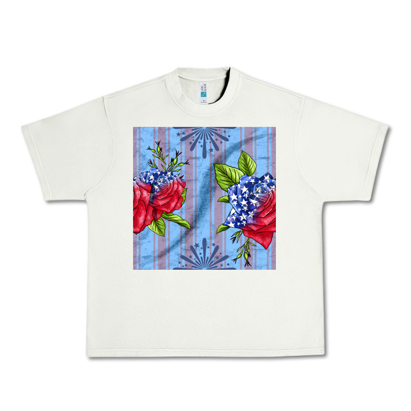 Patriotic Rose Urban Heavy Tee by BundleAndBundleShop | Teevron