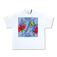 White patriotic rose Urban Heavy Tee - BundleAndBundleShop
