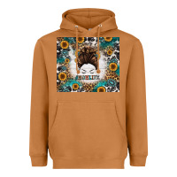 Meerkat mom life messy bun western Heavyweight Hoodie - Jasminsmagicworld