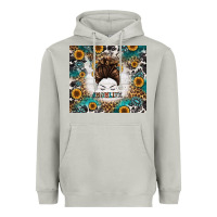 Moon Dust mom life messy bun western Heavyweight Hoodie - Jasminsmagicworld