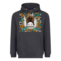 Smoke mom life messy bun western Heavyweight Hoodie - Jasminsmagicworld