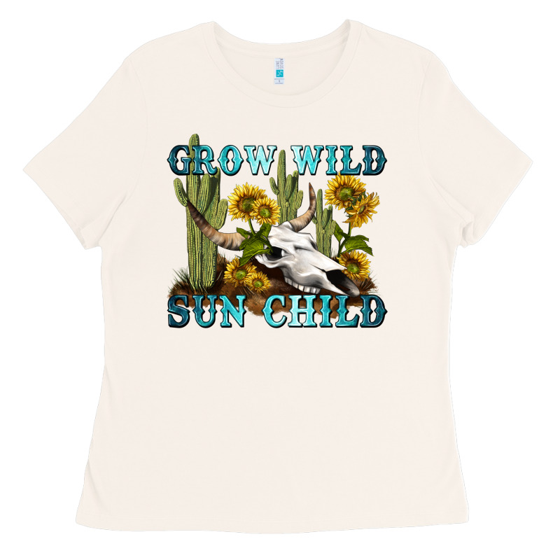 Grow Wild Sun Child Tbw Ladies Tee by texasbilliewilder | Teevron