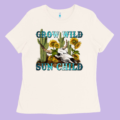 Ladies Tee grow wild sun child tbw