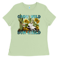 Matcha grow wild sun child tbw Ladies Tee - texasbilliewilder