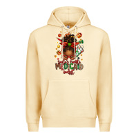 Pina Colada Santa's Favorite Medicaid Analyst Afro Messy Bun Premium Hoodie - texasbilliewilder