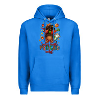 True Royal Santa's Favorite Medicaid Analyst Afro Messy Bun Premium Hoodie - texasbilliewilder